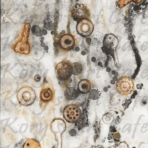 Rusted Grunge Digital Paper Kit 14 - 8.5 x 11" Pages. Instant Download 2 Zip Files JPEG FORMAT image 4