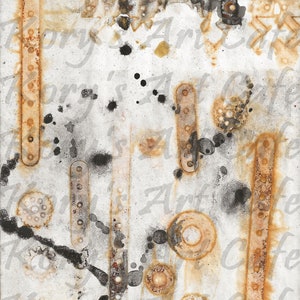 Rusted Grunge Digital Paper Kit 14 - 8.5 x 11" Pages. Instant Download 2 Zip Files JPEG FORMAT image 3