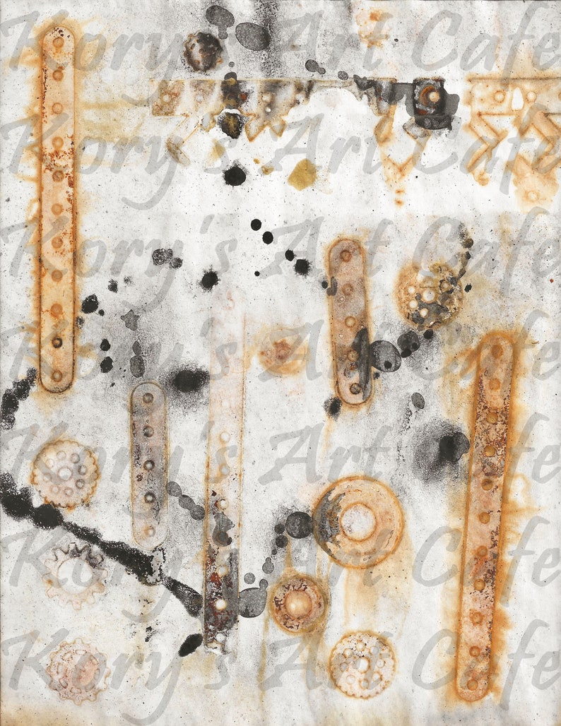 Rusted Grunge Digital Paper Kit 14 - 8.5 x 11" Pages. Instant Download 2 Zip Files JPEG FORMAT image 3
