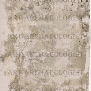 May include: A close-up of a textured, off-white surface with the words "Art & Archaeologist" repeated multiple times.