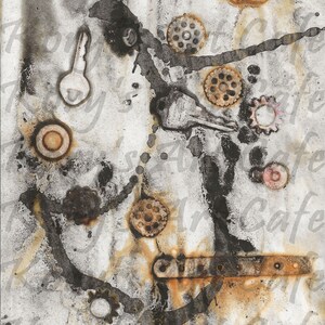 Rusted Grunge Digital Paper Kit 14 - 8.5 x 11" Pages. Instant Download 2 Zip Files JPEG FORMAT image 6