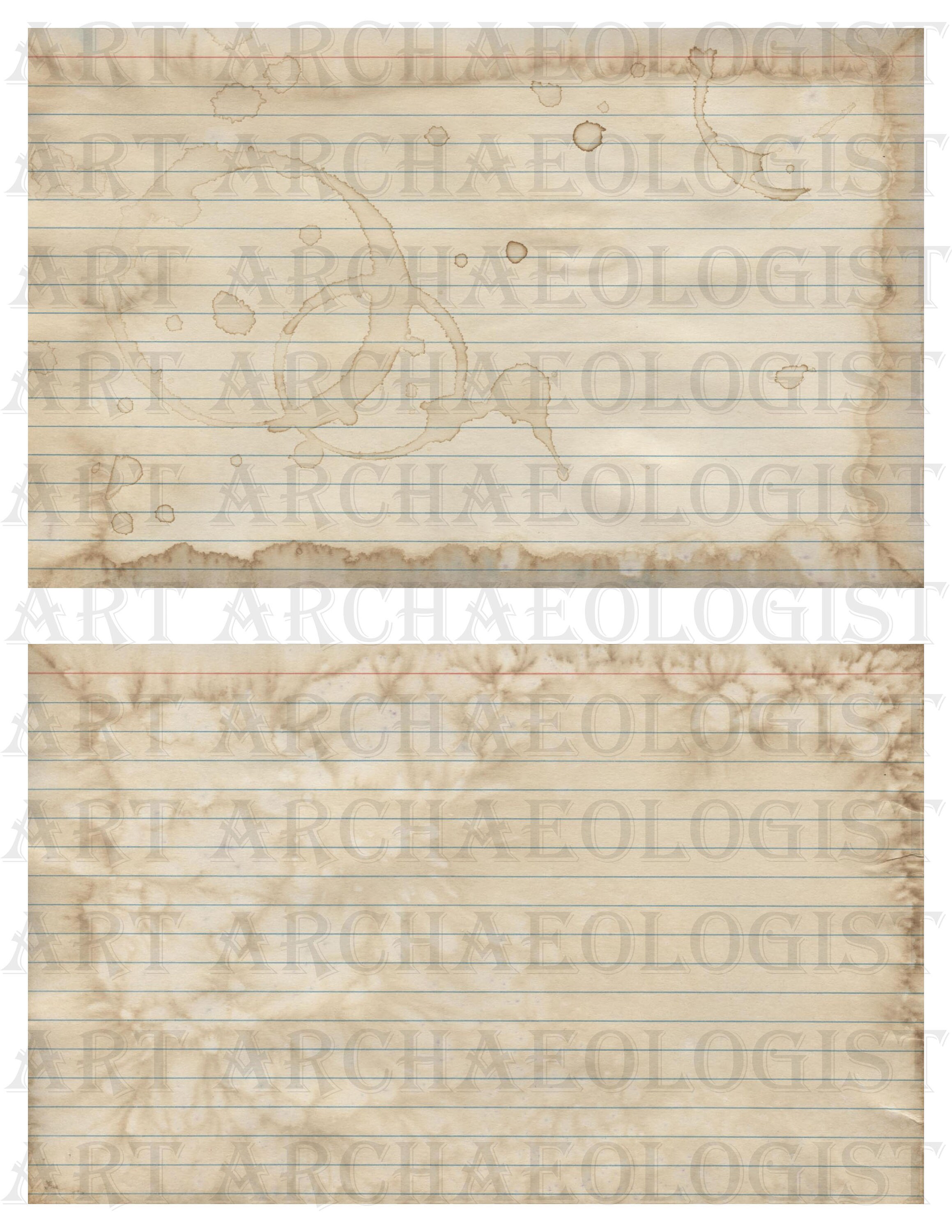 Grunge Index Card Kit 2. Kit Includes 20 - 8 X 5