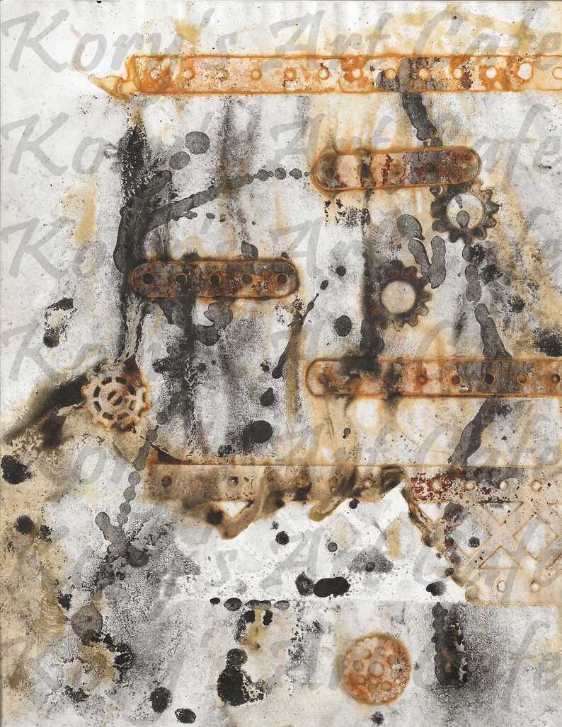 Rusted Grunge Digital Paper Kit 14 - 8.5 x 11" Pages. Instant Download 2 Zip Files JPEG FORMAT image 9