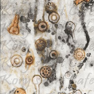 Rusted Grunge Digital Paper Kit 14 - 8.5 x 11" Pages. Instant Download 2 Zip Files JPEG FORMAT image 5