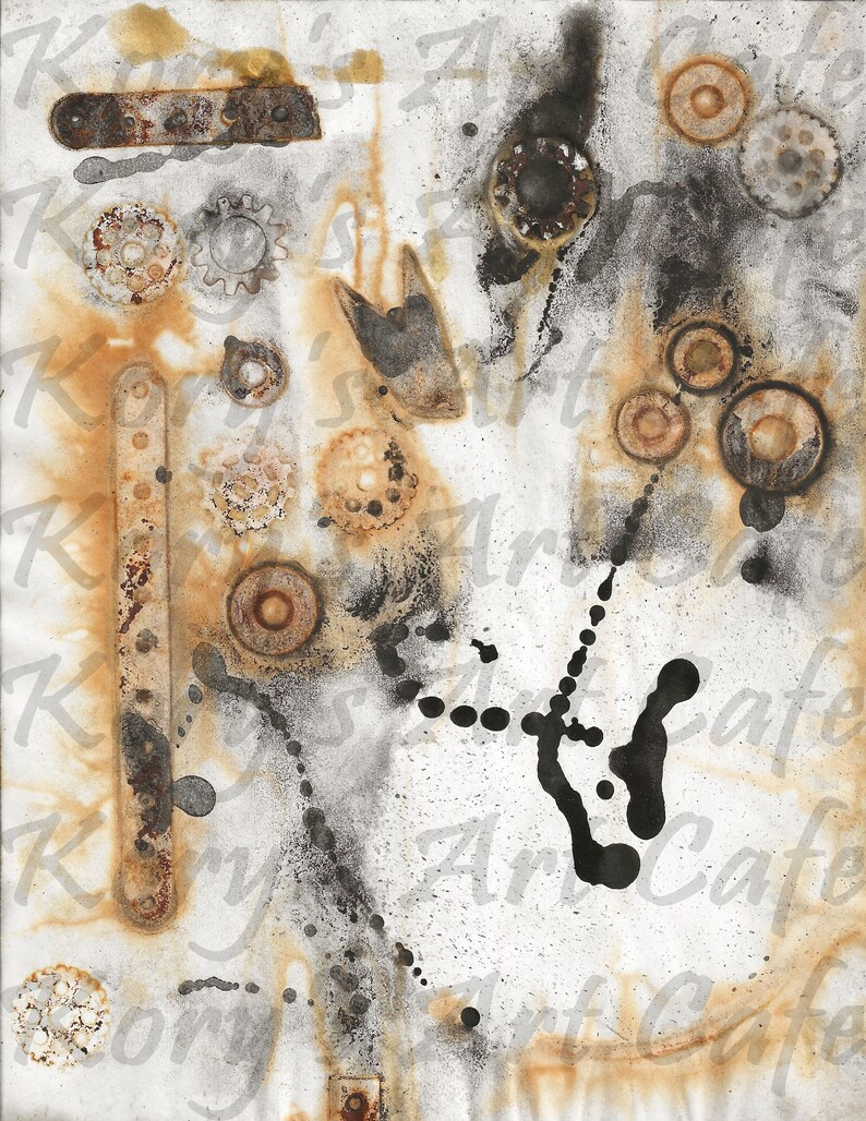 Rusted Grunge Digital Paper Kit 14 - 8.5 x 11" Pages. Instant Download 2 Zip Files JPEG FORMAT image 10