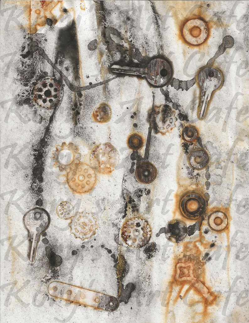Rusted Grunge Digital Paper Kit 14 - 8.5 x 11" Pages. Instant Download 2 Zip Files JPEG FORMAT image 8