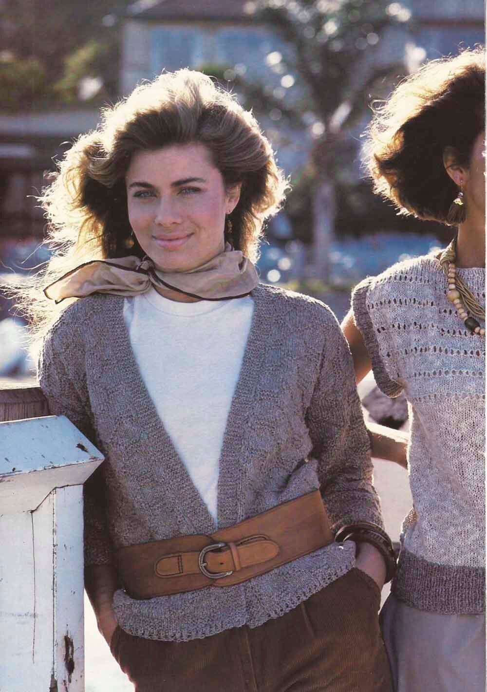 Vintage Australian Instant Download Ladies 1980s Knitting Jacket and Top Pattern