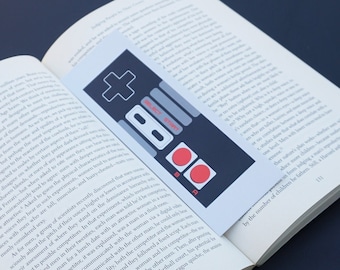 NES Controller Bookmark - Classic Nintendo Controller - High Quality Bookmark - Double Sided