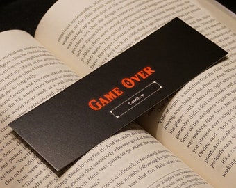 Legend of Zelda: Tears of the Kingdom Bookmark "Game Over" - High Quality Bookmark - Double Sided