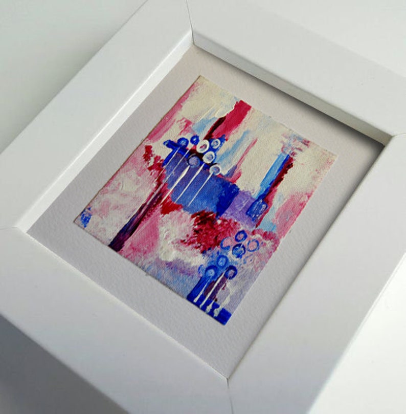 Abstract painting small wall art canvas painting originates Etsy
