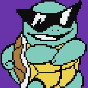 3x Pack Pikachu/Charmander/Squirtle Squad Cross Stitch PDF Pattern