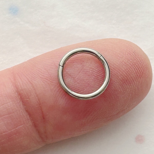 ASTM F136 titanium 20 g 18 g 16 g clickerring • Septum-helixkraakbeen, enz.