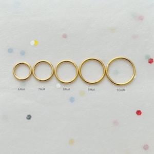 ACIER CHIRURGICAL • 20 g, 18 g, 16 g, cerceau cliquable • Septum hélicoïdal pour cartilage, PVD or