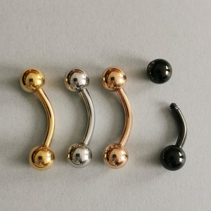316L Stainless Steel - 14g Simple Belly Ring