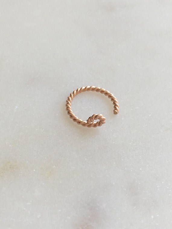 Fausse bague torsadee Daith SANS piercing. Etsy France