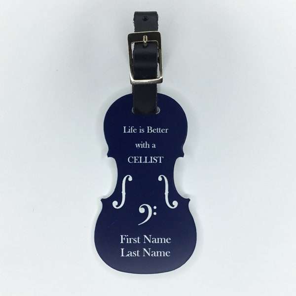 Cello Case Tag, Personalized