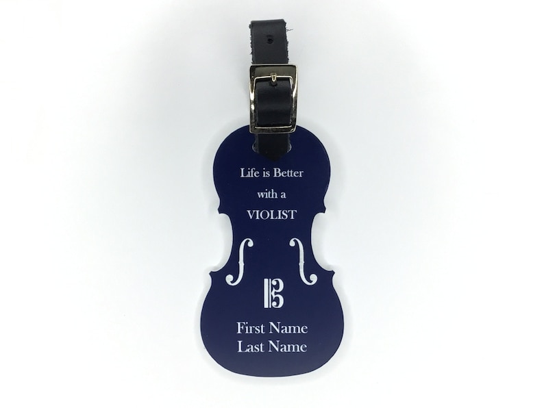 Instrument Case Tag Personalized Viola Etsy