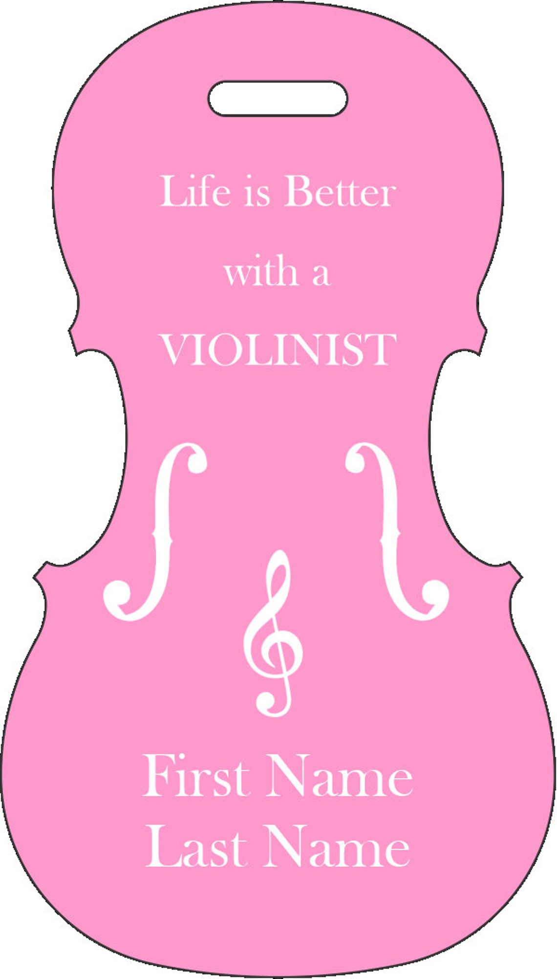 Violin Case Tag, Personalized Etsy Italia