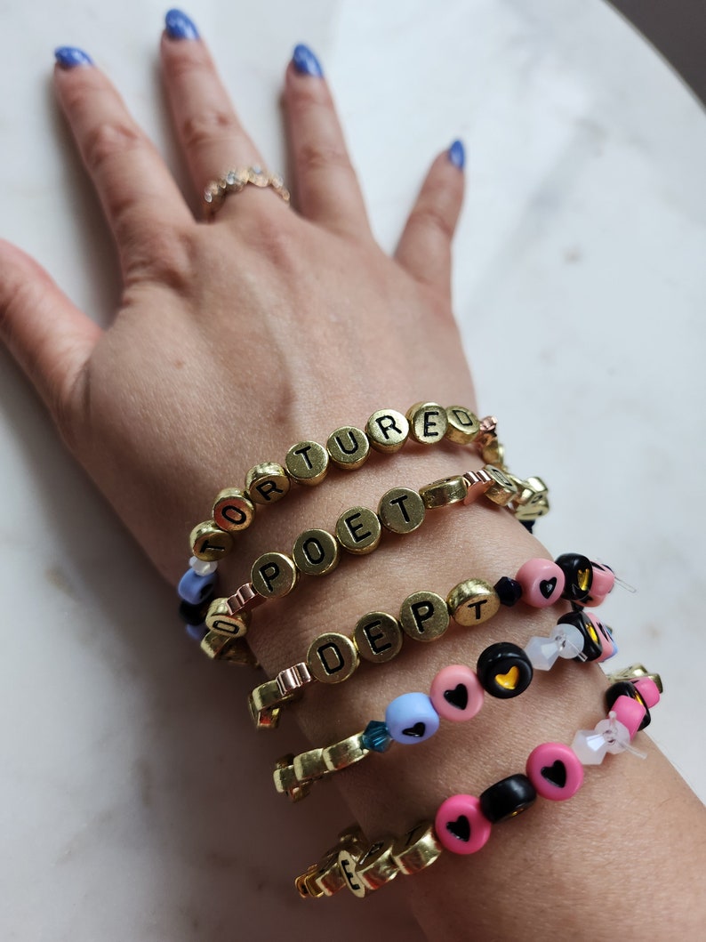 Tortured Poets Department Bracelet Taylor Swift Etsy