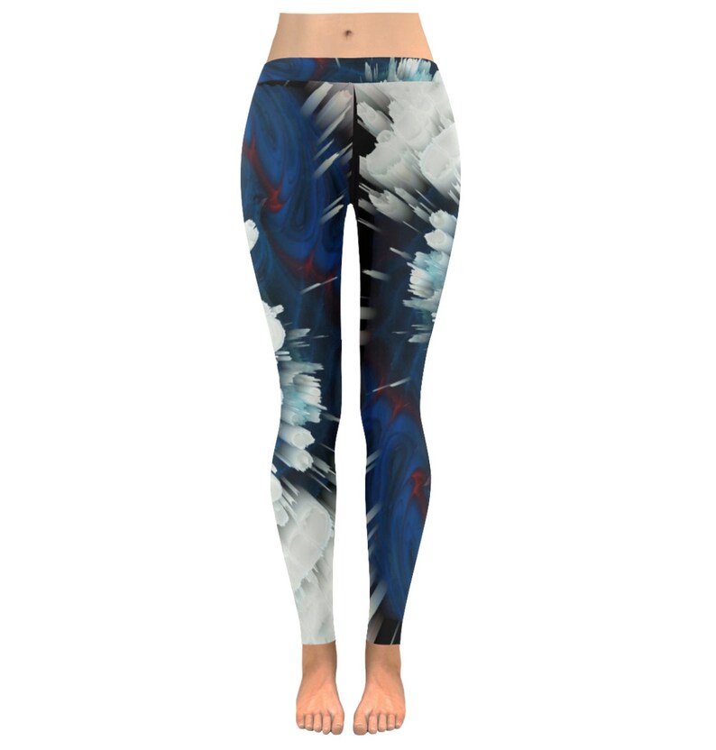 Yoga Pants Leggings Wearable Art Etsy