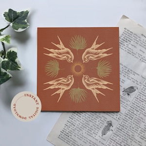 American Traditional Sparrow Print