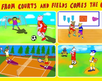 Kids Birthday Card - Sports