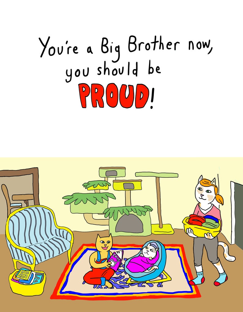 Big Brother Card - Etsy