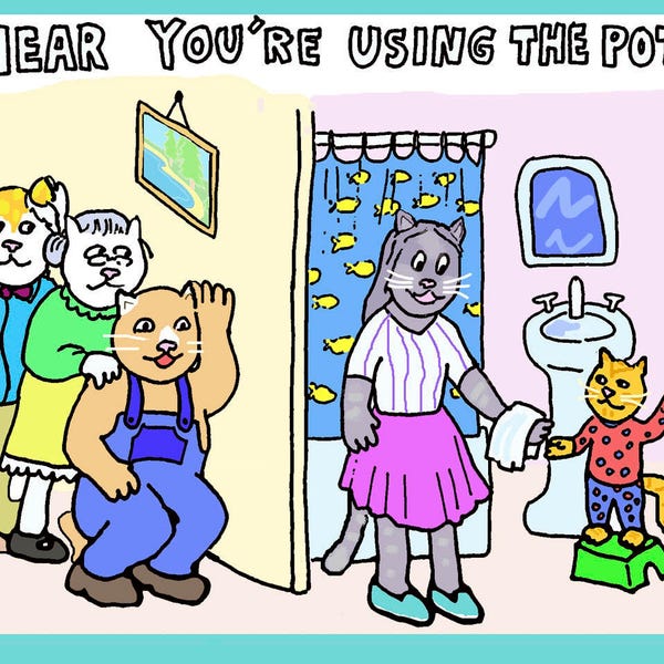 Potty Training Card - Etsy