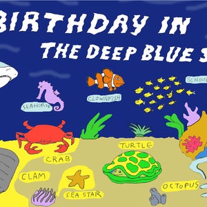 Kids Birthday Card - Sea