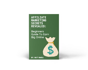 Beginners Guide To Affiliate Marketing | Affiliate Marketing | Passive Income | Work From Home | Make Money Online | eBook | Online Earnings