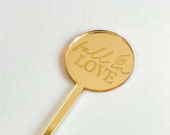 fall in love drink stirrer, drink stirrer, fall in love, cocktail stirrer, cocktail stick, drink stick, engagement party, bride to be, fall