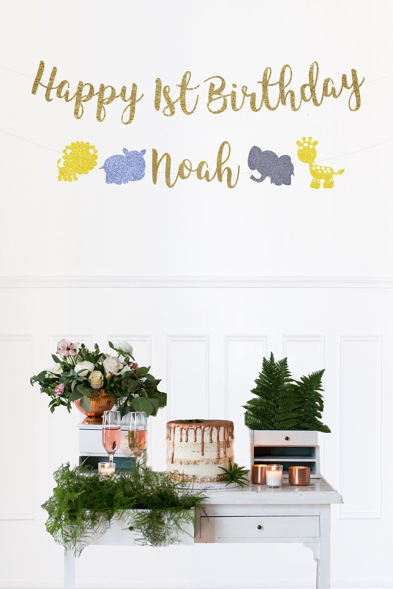 name Happy Birthday Banner Happy Birthday Sign Gold Birthday Banner Happy Birthday Banner Glitter banner Birthday Party Banner