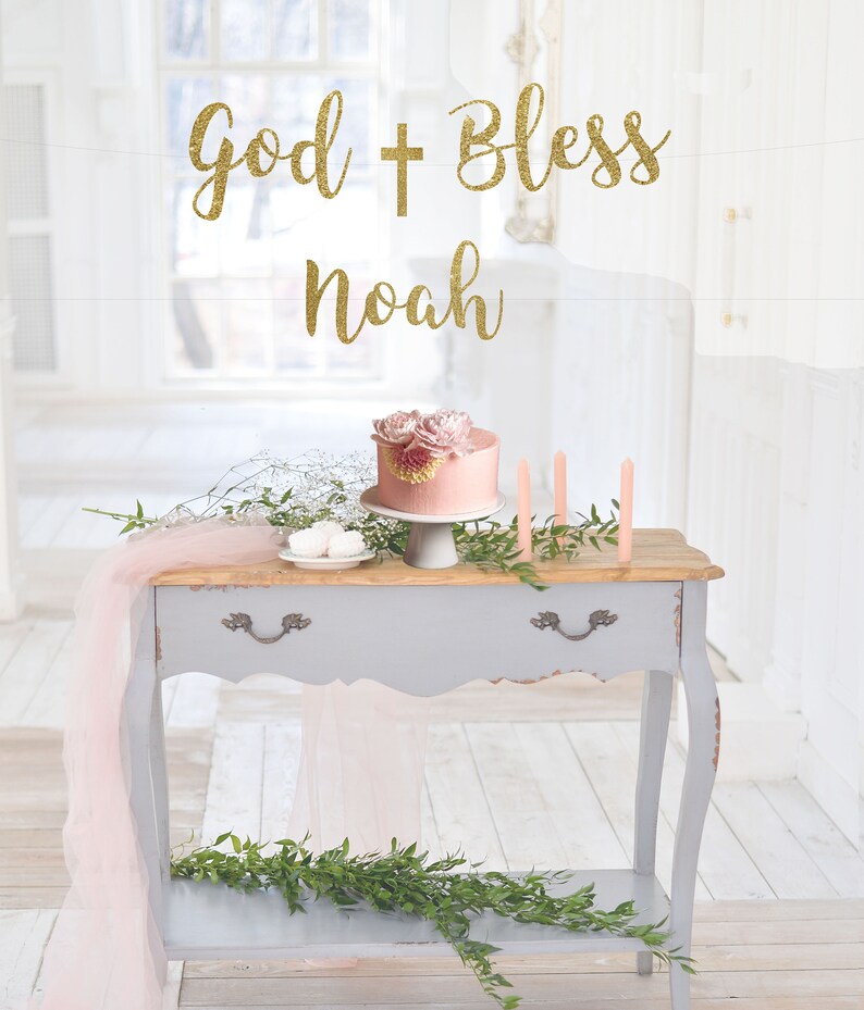 god bless banner baptism banner christening banner baptism