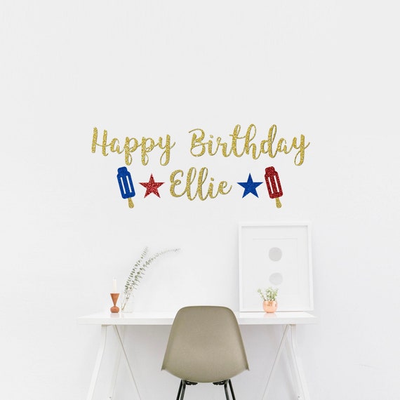 Birthday Banner Custom Birthday Banner Custom Name Banner Etsy