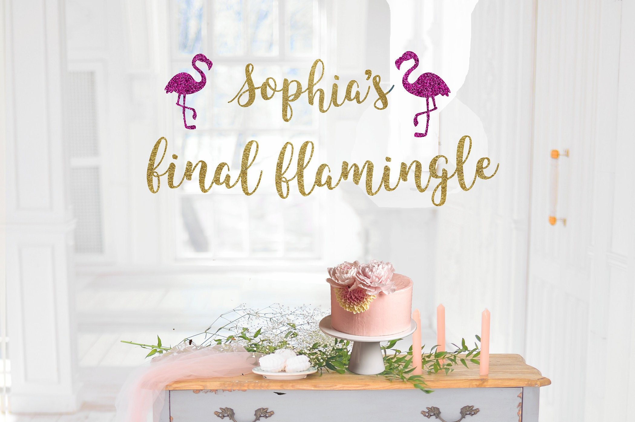 Flamingo Party Banner, final Flamingle Banner, Bachelorette Decoratio…