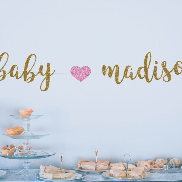 Baby Name Banner - Etsy