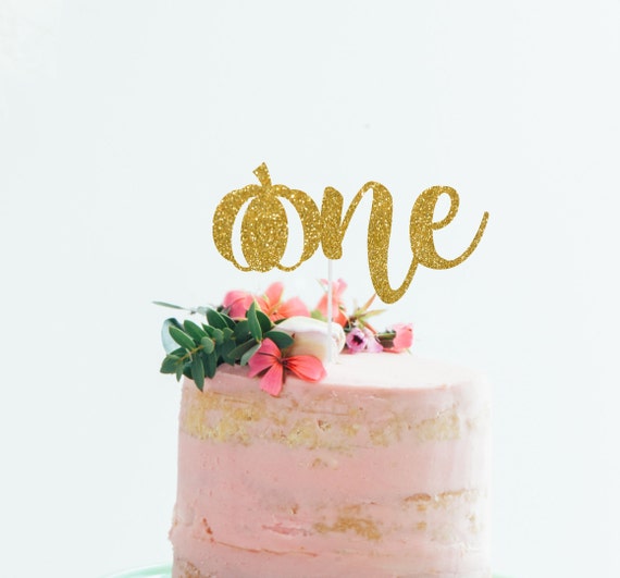 Pumpkin One Cake Topper One Cake Topper 1st Birthday Cake Topper Fall 1st Birthday Cake Topper