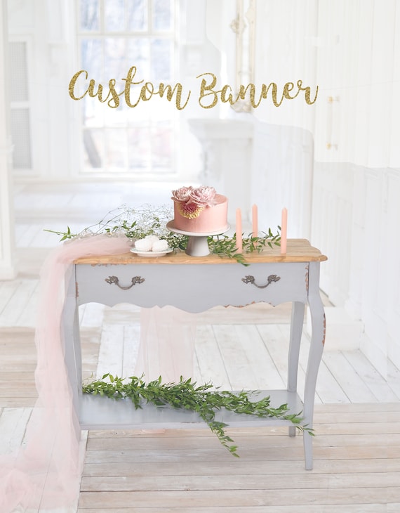 Custom Banner Custom Glitter Banner Personalized Banner Etsy