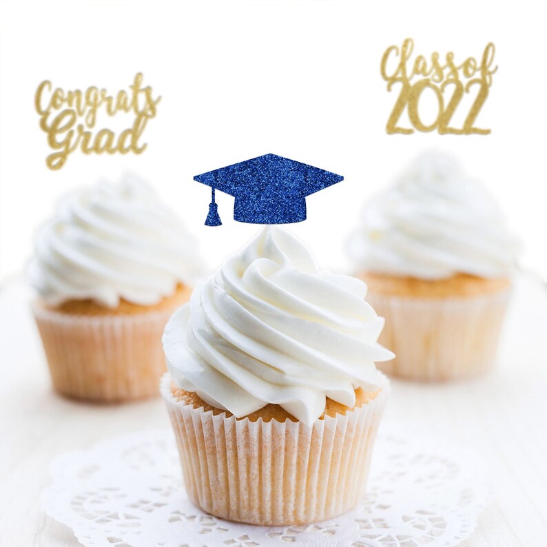 Class of 2022 Cupcake Toppers Graduation Cupcake Toppers Etsy