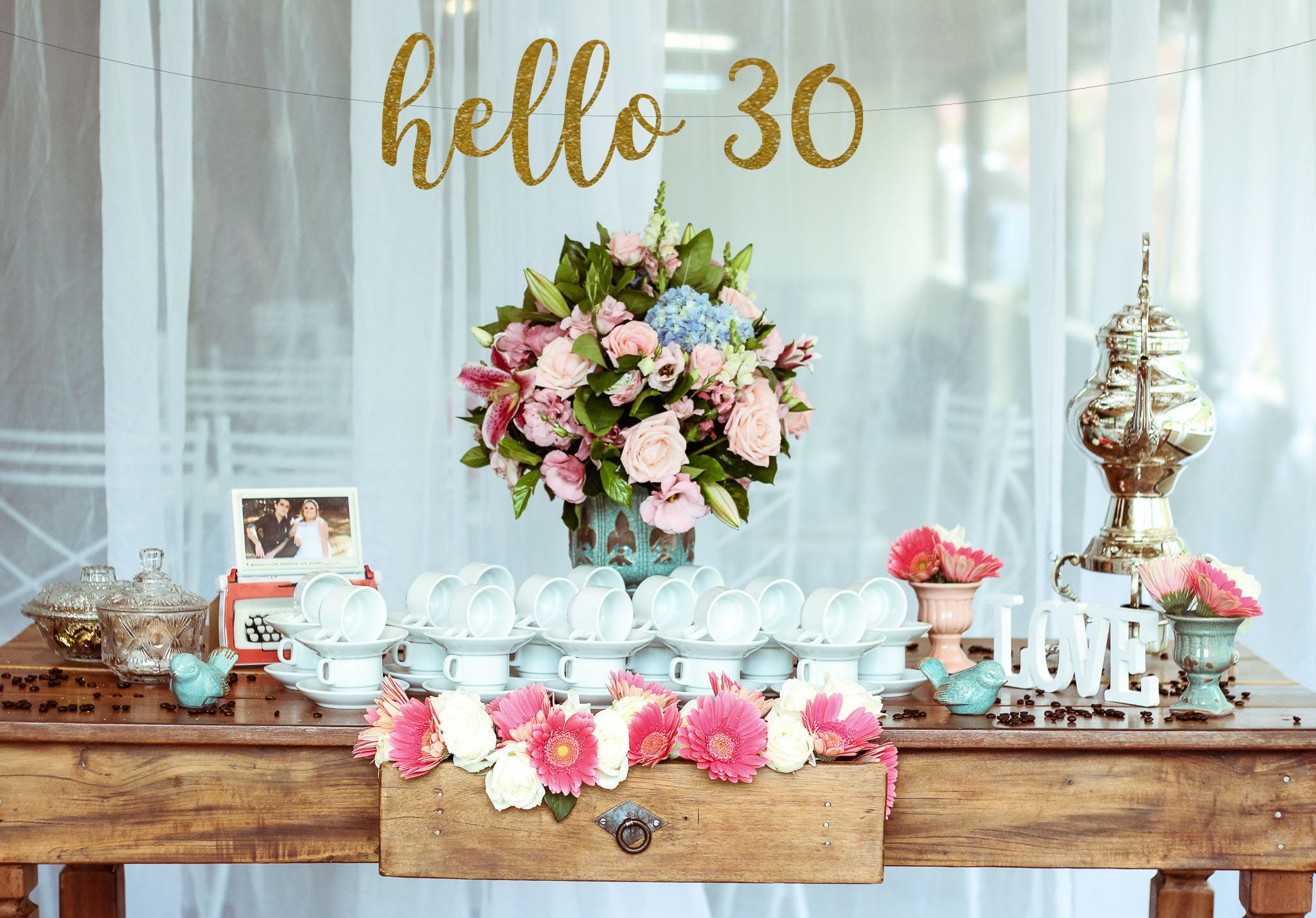 30th Birthday Decorations Hello 30 Birthday Banner 30th - Etsy