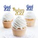 2022 Personalize grad name cupcake toppers, custom name grad cupcake toppers, class of 2022 name cupcake toppers, graduation cupcake 