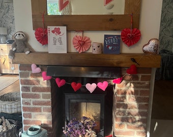 Happy Valentines felt heart bunting