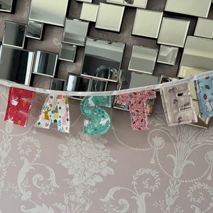 fabric happy Easter bunting image 3