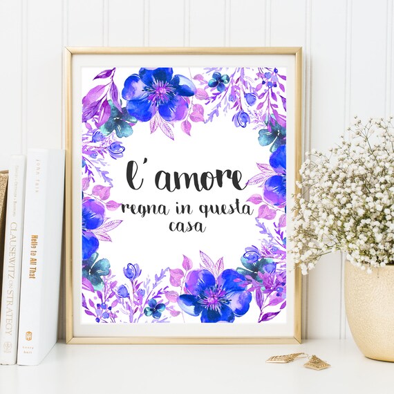 El Amor Reina En Esta Casa Arte De Pared De Habitacion De Etsy