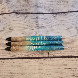 Beach Vibes Glitter Inkjoy Gel Pen -  Beachlife, Salty,  Beach Please