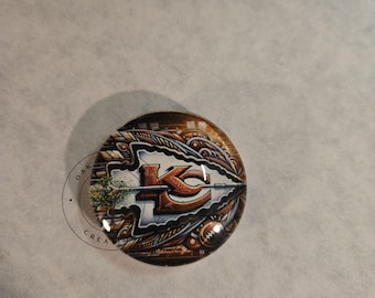 KC Chiefs Glass Magnets