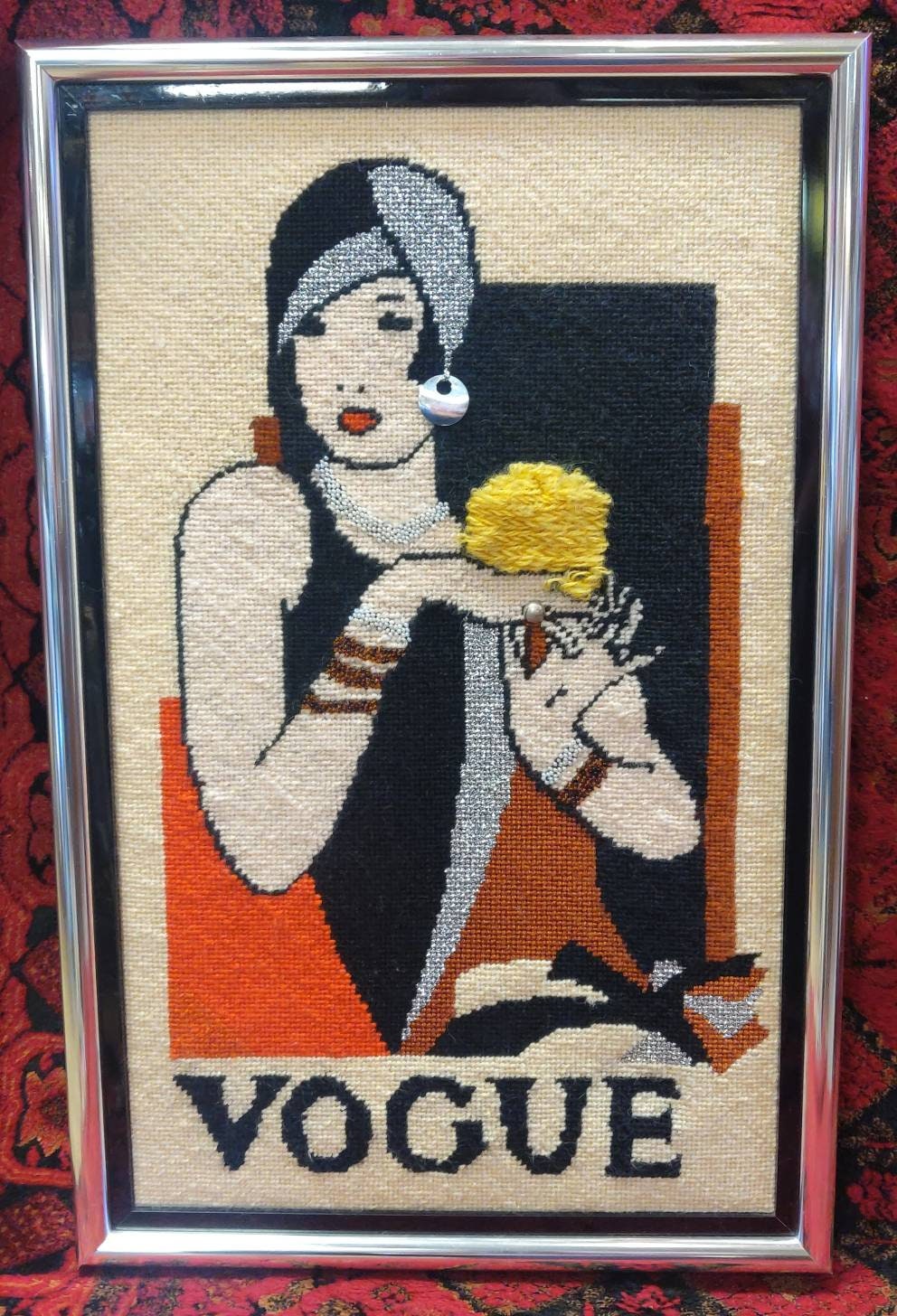Chic Lady Needlepoint Canvas by Lee's Needle Arts