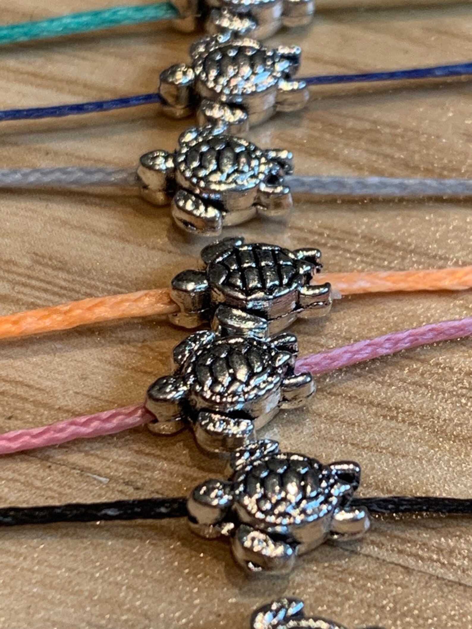 Turtle Friendship Bracelet Charm Bracelet Wish Bracelet Etsy UK