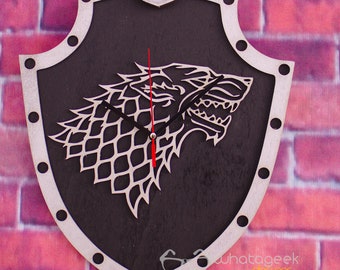 House Stark Game of Thrones Clock