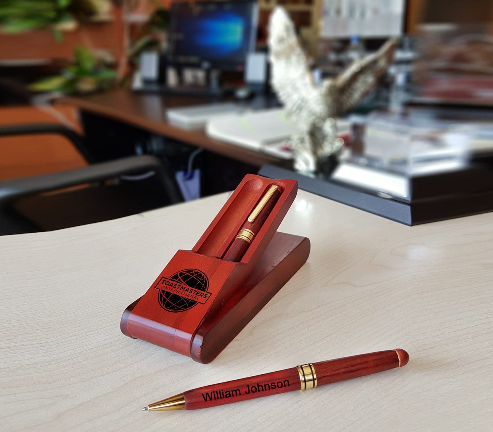 Personalized Laser Engraved Wooden Pen Set Roller Ball Pens Etsy UK